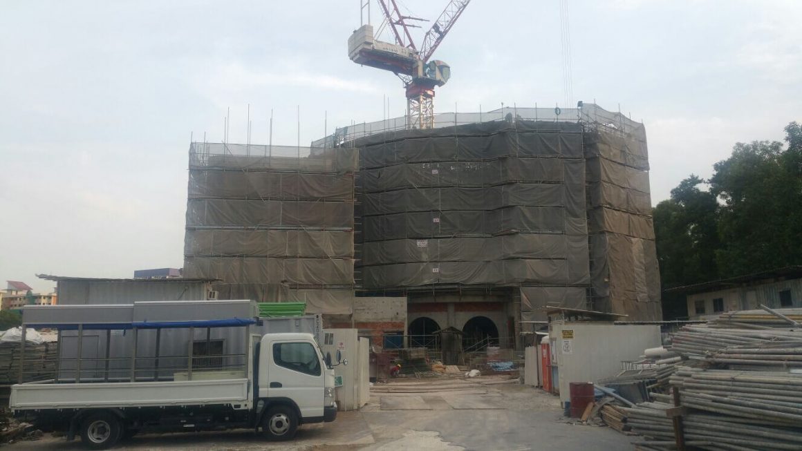 External scaffold @ Jurong West Mosques 2