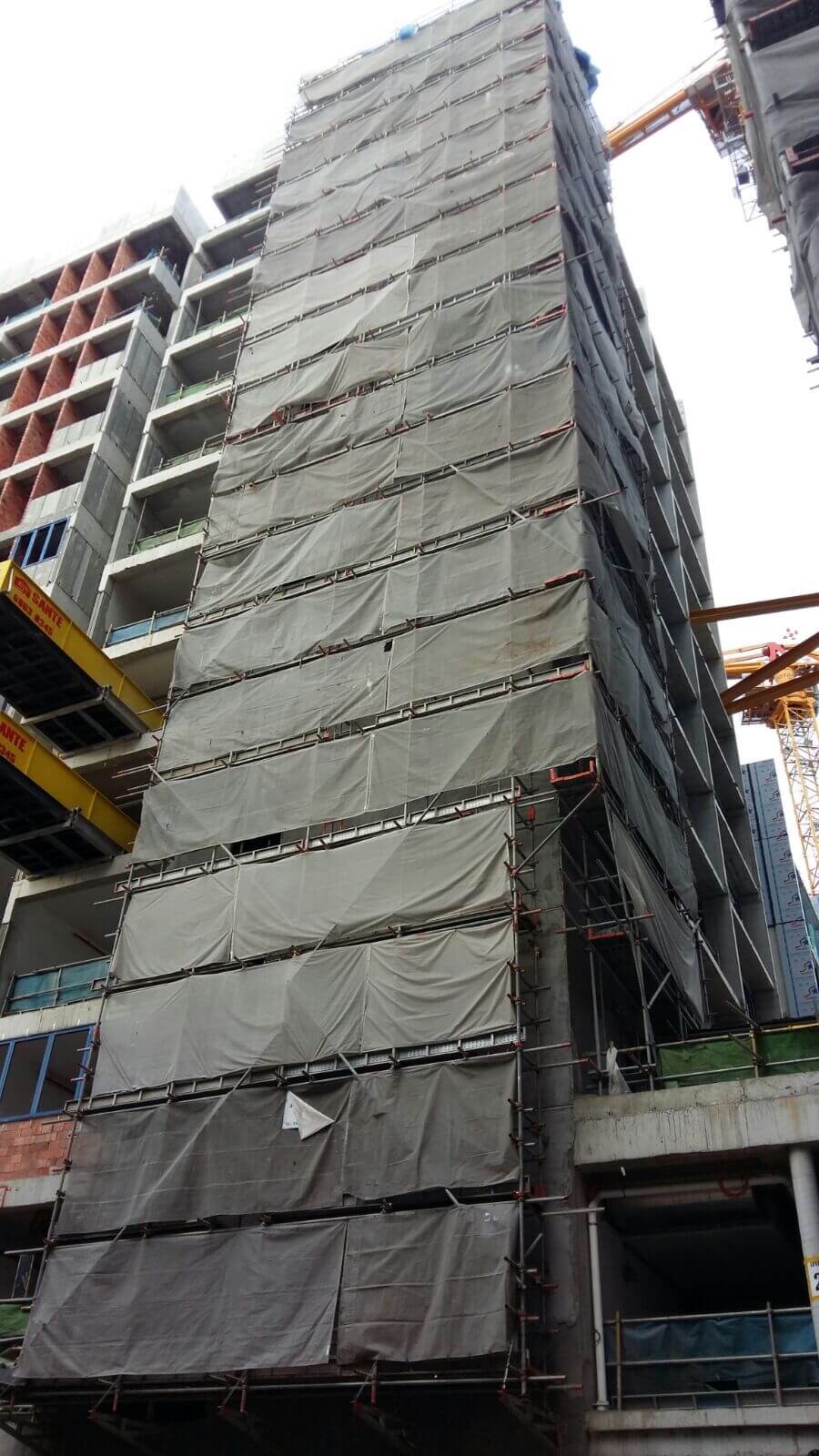 External scaffold @ NTU Hostel 2