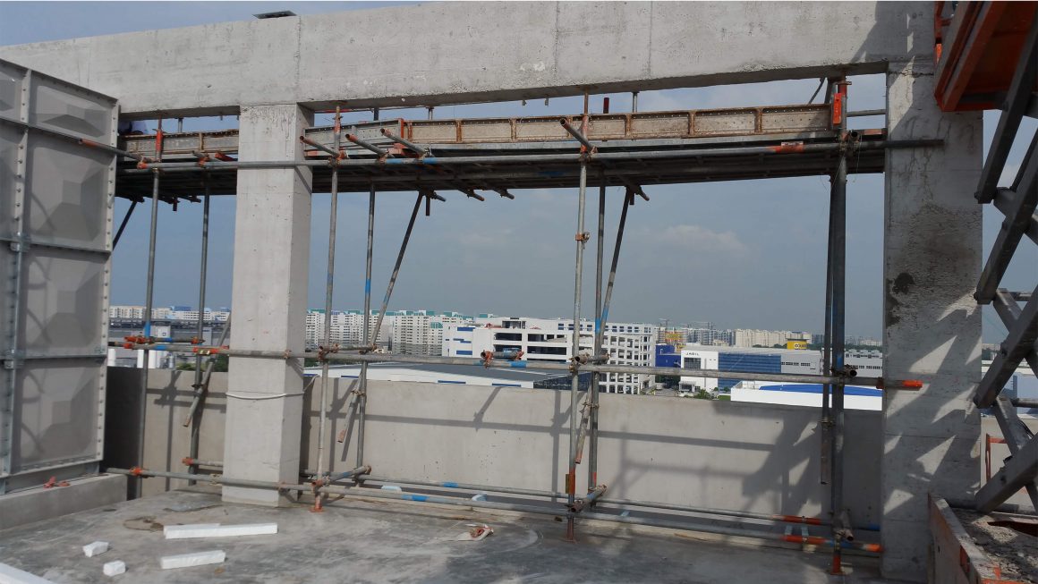 Install roof trellis @ Tampines Nanospace 2